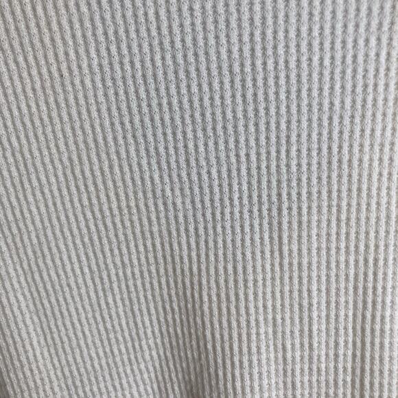 Anthropologie t.la Womens Ivory Nadia Cutout Waffle Knit Top Size M Boho Slouchy - Picture 10 of 10